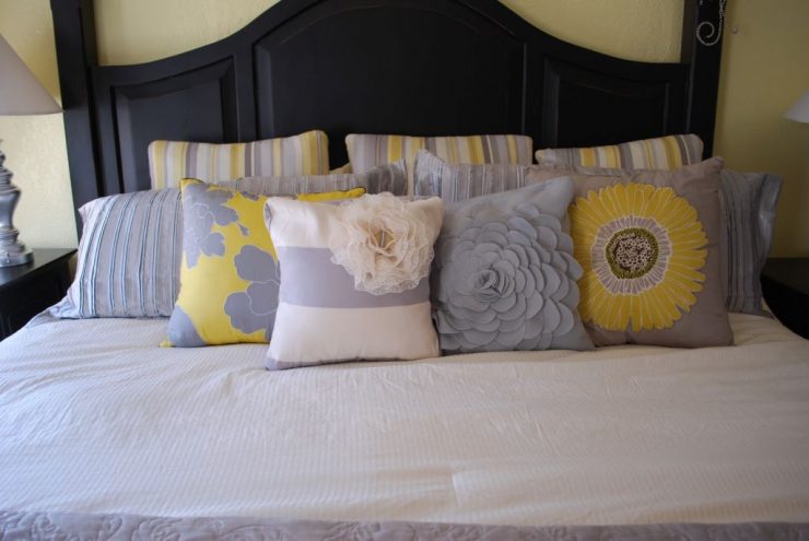 Декоративные Подушки На Кровать В Спальню Фото