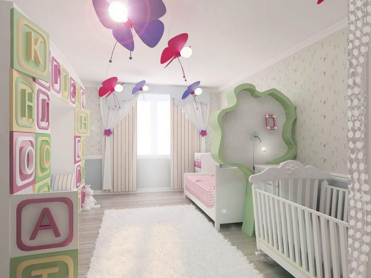 Originalne dizajnerske ideje za dječju sobu za djevojčicu