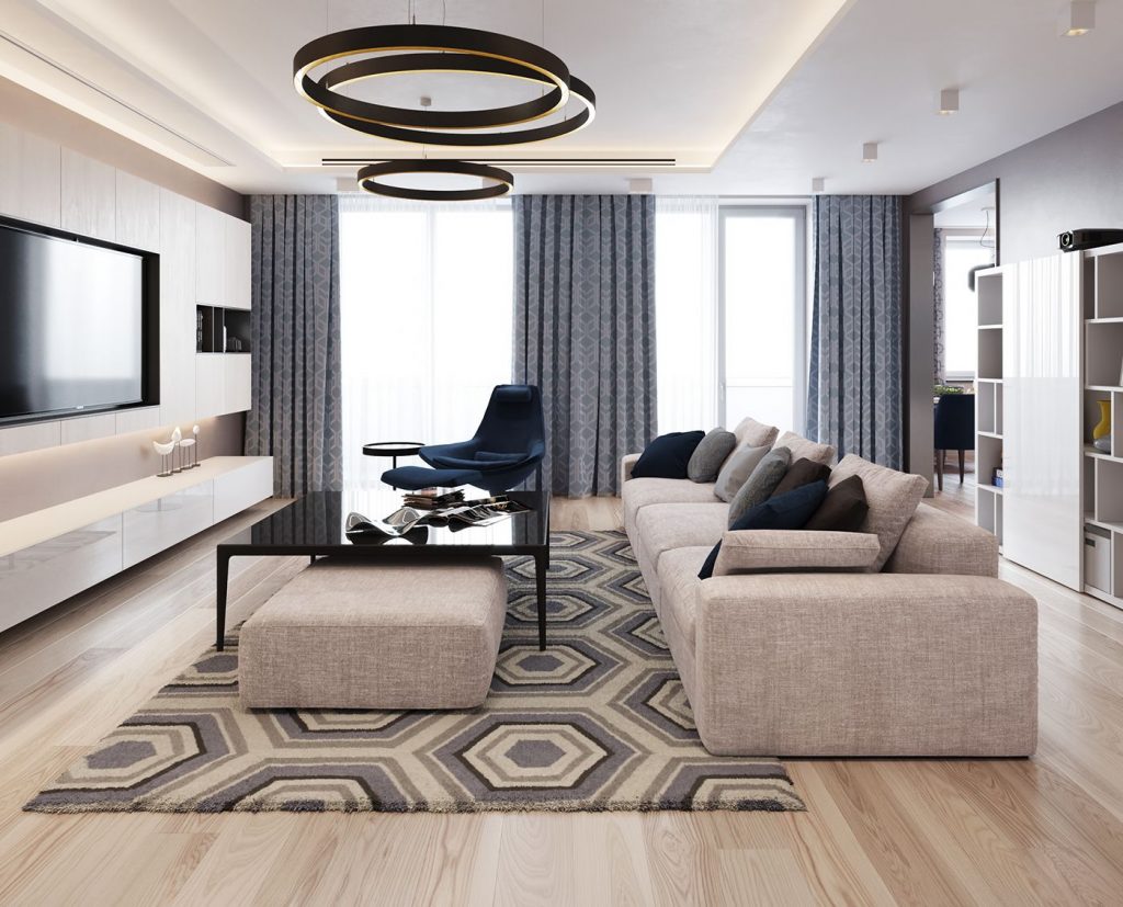 Дизайн зала 18 кв м в квартире: интерьер гостиной в современном стиле с фото