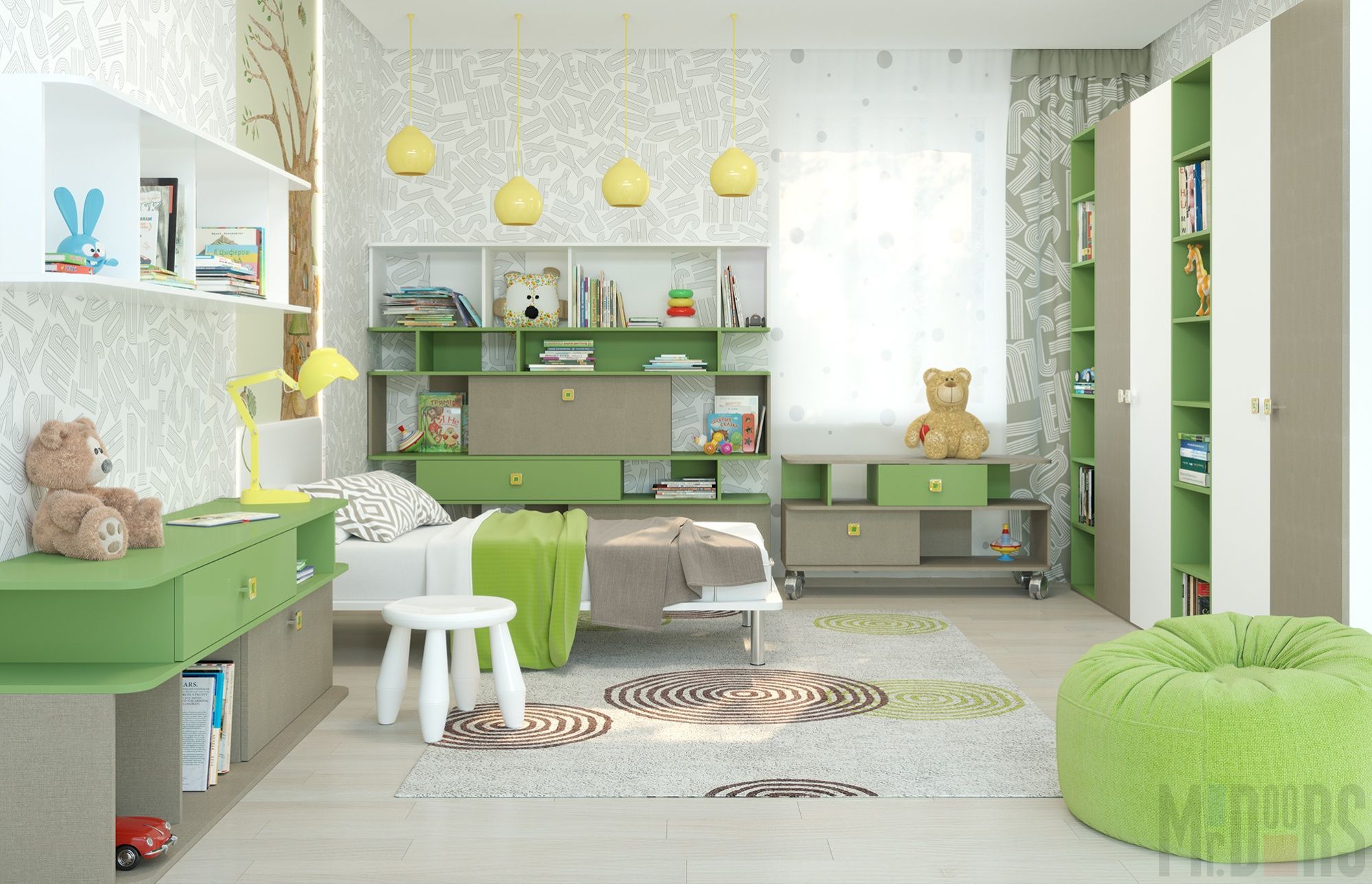  маленькой детской комнаты: интерьер, как расставить мебель - 23 фото